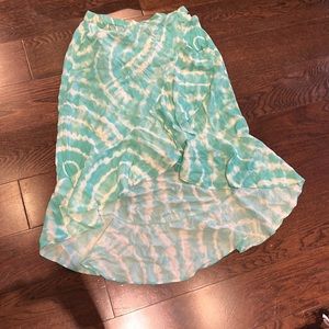 Turquoise bathing suit cover up